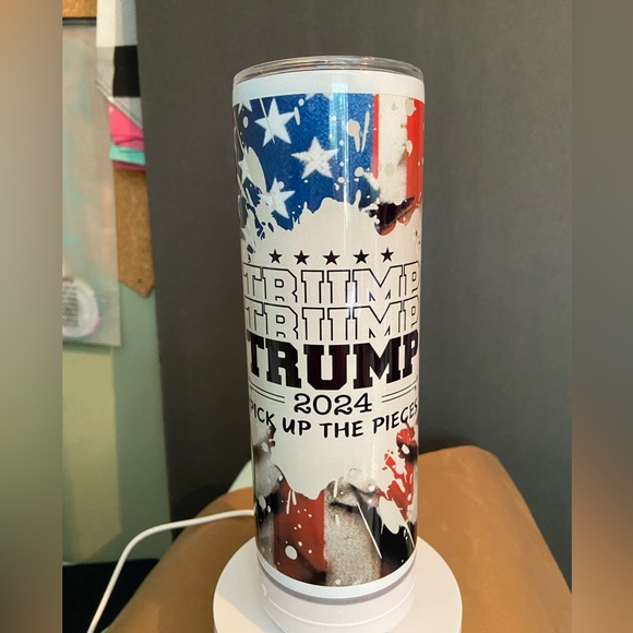 Trump 20 oz Bluetooth Tumbler custom made digital artwork ships in 48 hrs! - Picture 1 of 6